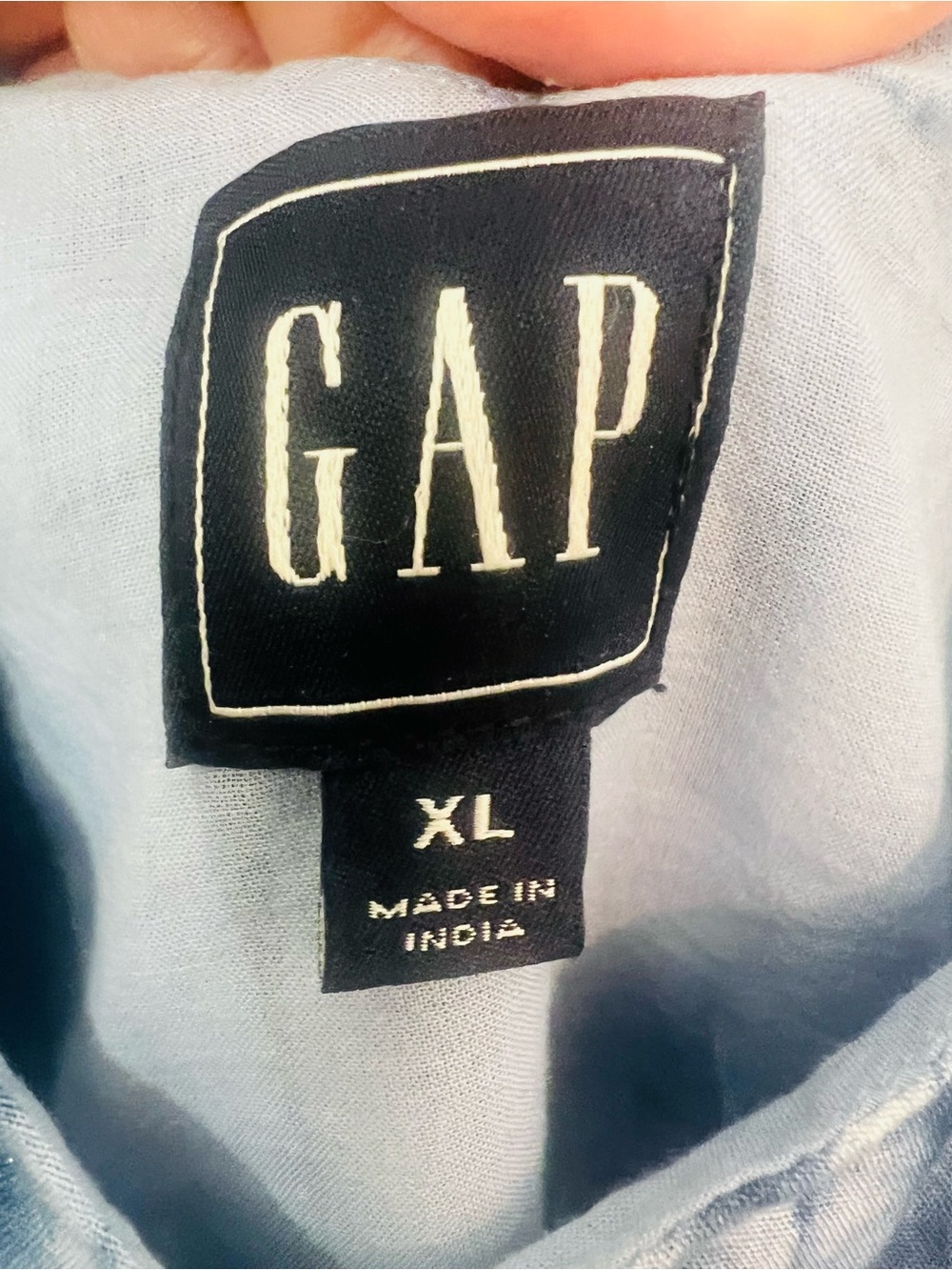 GAP Blue and White Tie-Dye Maxi Dress - Picture 3 of 5
